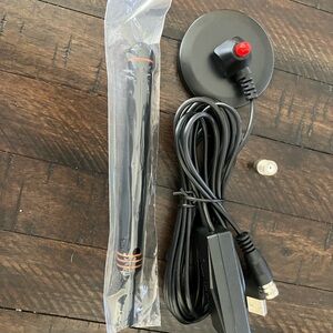 Black USB Antenna with Red Tip